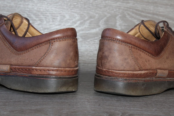 Chaussures Bally Hermit Vintage Cuir Marron 39,5 Unisexe – Made in Italy