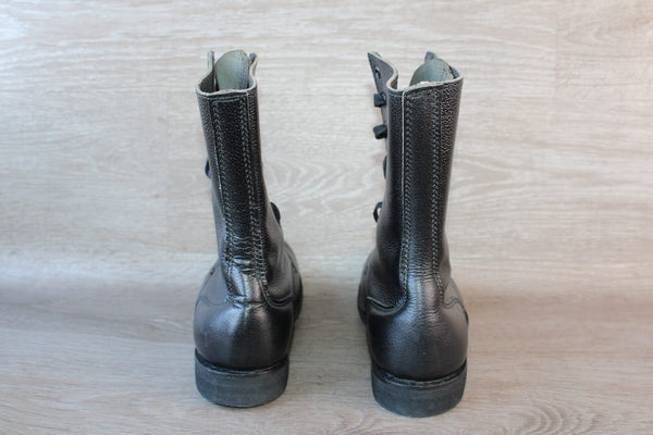 Chaussure Militaire Rangers Cuir Noir Tortora Marseille - Taille 39 Unisexe – Occasion très bon état Made in France