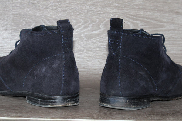 Desert Boot Minelli Daim Bleu Marine – Taille 42 – Occasion Bon état Made in Italy