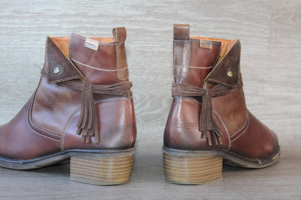 Bottines Pikolinos Daroca Cuir Marron – Taille 42 – TBE