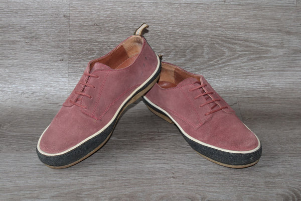 Sneaker Basse Vintage Cuir Velours – Taille 38 Unisexe – Occasion très bon état