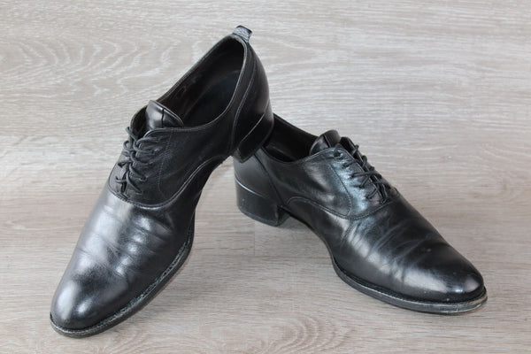 Chaussure Heschung Luxe Cuir Noir – Taille 41,5 – Made in France