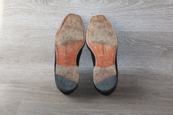 Chaussure De Luxe Velours Noir John Mac Gray – Taille 42,5 – Occasion très bon état Made in England