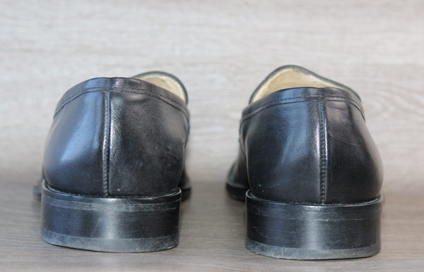 Chaussure Mocassin Cuir Noir Christian Pellet – Taille 44,5 – Occasion Très Bon état