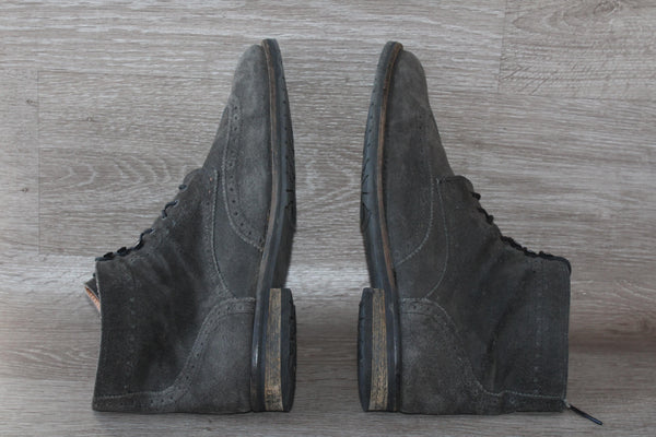 Bottine en Daim Gris Baxton – Taille 45 – Occasion Bon Etat