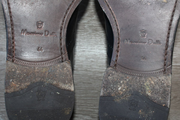 Massimo Dutti Chaussure Oxford Cuir Noir – Taille 44 – Occasion très bon état Made in Spain