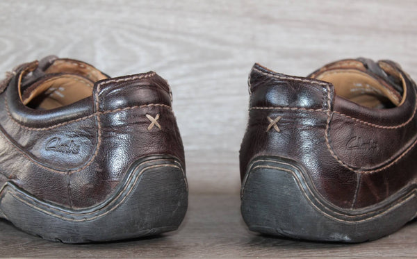 Chaussure Clarks Vintage Cuir Marron - Pointure 45 – Bon état