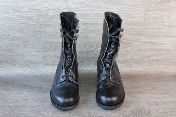 Chaussure Militaire Rangers Cuir Noir Tortora Marseille - Taille 39 Unisexe – Occasion très bon état Made in France