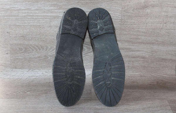 Bottine en Daim Gris Baxton – Taille 45 – Occasion Bon Etat