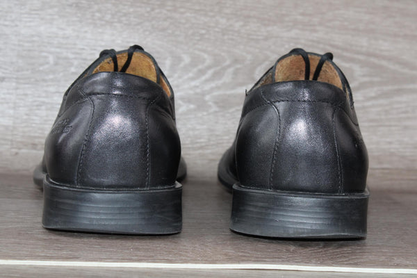 Chaussures Derby Hush Puppies en Cuir Noir - 41 EU – Élégance et Confort Haut de Gamme