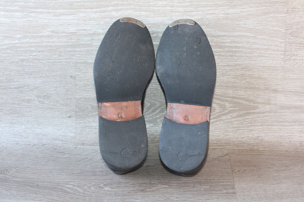 Christian Pellet Chaussure Derby Cuir Noir – Taille 41 – Occasion Très Bon état Made in France