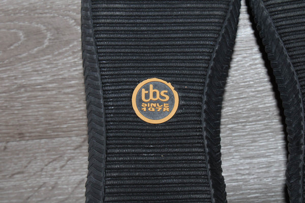 Sneaker Basse Cuir Velours Noir TBS – Taille 41 – Occasion très bon état
