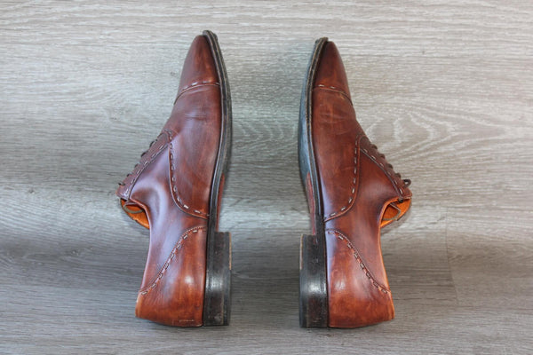 Santoni Richelieu Marron Cuir 44 – Luxe Italien à Prix Doux