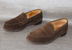 Loding Sulky Chaussure Mocassin Daim Marron – Taille 41,5 – Occasion très bon état