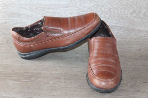 Mocassins Cuir Fluchos Marron – Taille 40 – Très Bon État