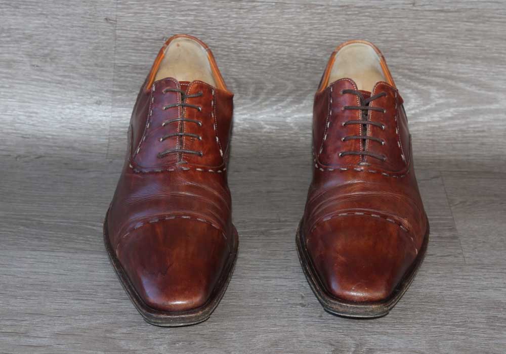Santoni Richelieu Marron Cuir 44 – Luxe Italien à Prix Doux