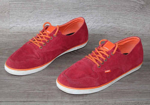 Sneaker Basse Cuir Velours Rouge – Taille 40 – Occasion très bon état