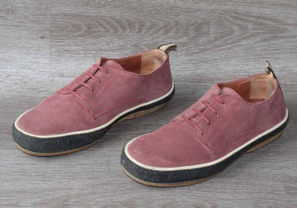 Sneaker Basse Vintage Cuir Velours – Taille 38 Unisexe – Occasion très bon état