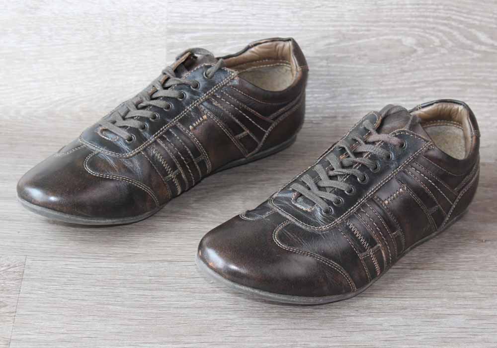 Sneakers Allen Cooper cuir marron – Taille 42 – Très bon état