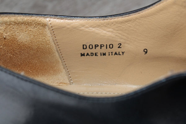 Bally Doppio Oxford Richelieu Cuir Noir – Taille 43 – Occasion très bon état Made in Italy - julfripes