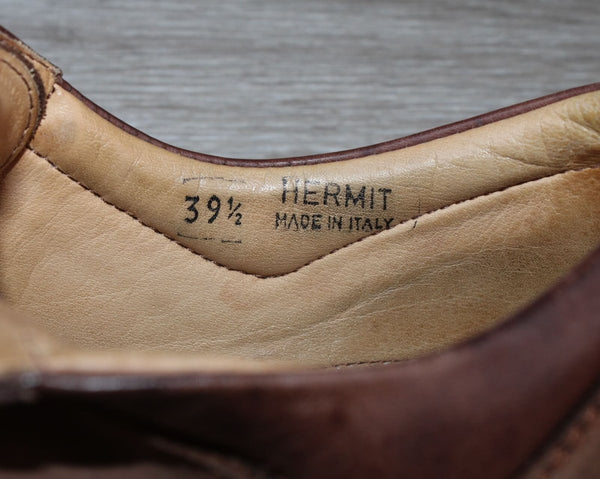 Bally Hermit Chaussure Vintage Cuir Marron – Taille 39,5 – Occasion Très Bon état Made in Italy - julfripes