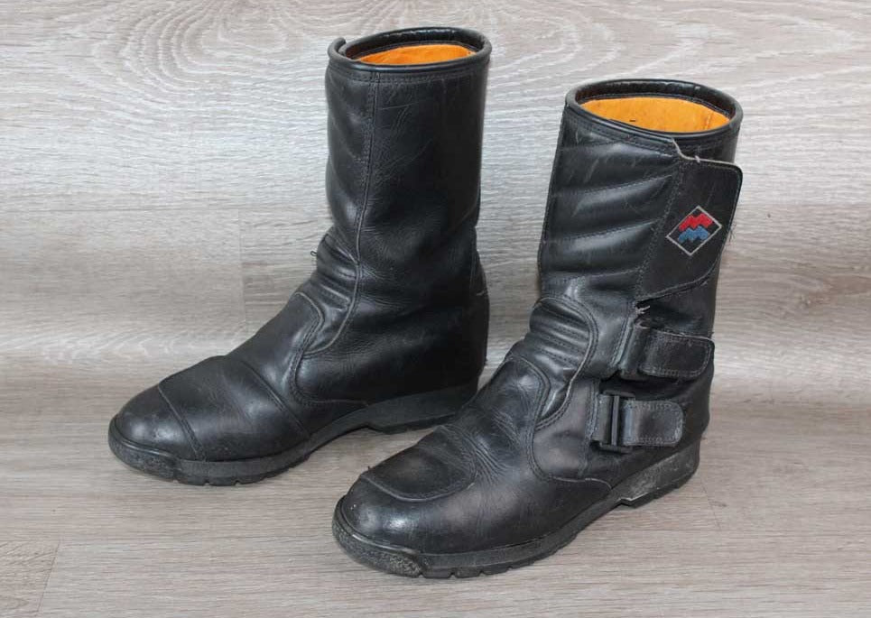 Botte de Moto Cuir Noir Country – Taille 39 Unisexe – Occasion Bon état - julfripes