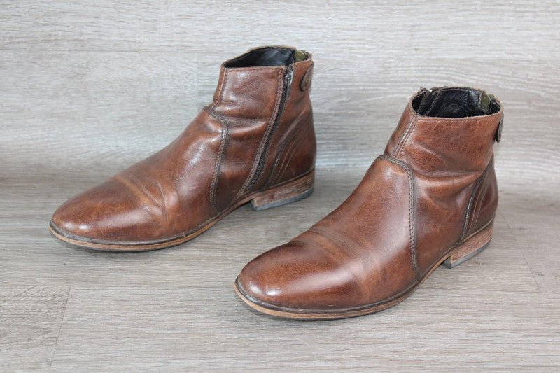 Bottine Cuir Marron Minelli – Taille 40 – Occasion Bon état Made in Portugal - julfripes