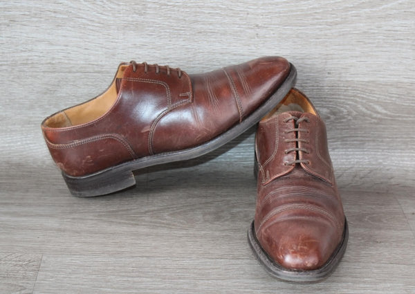 Bowen Ascot Derby Cuir Marron – Taille 44 – Occasion très bon état Made in England - julfripes