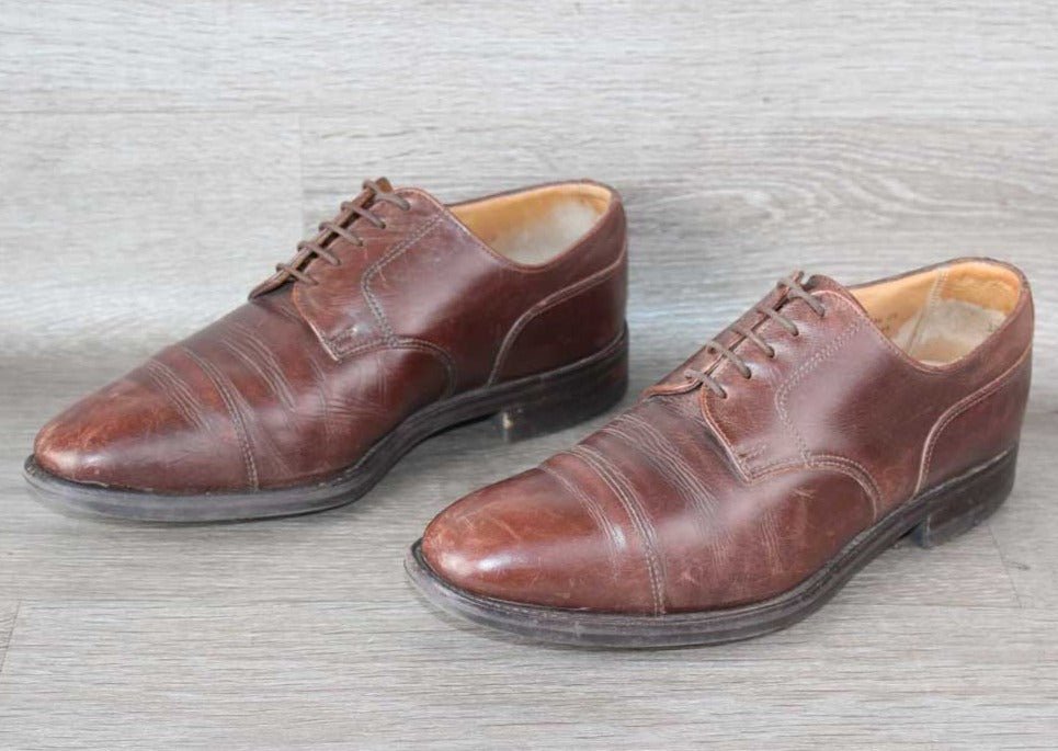 Bowen Ascot Derby Cuir Marron – Taille 44 – Occasion très bon état Made in England - julfripes