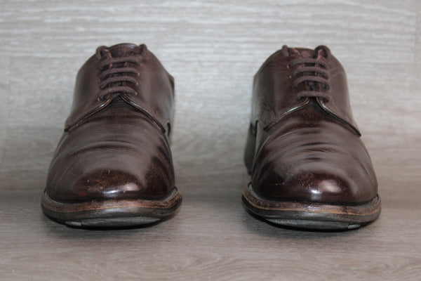 Bowen Chaussure Derby Cuir Marron – Taille 43,5 – Occasion Bon état Made in England - julfripes