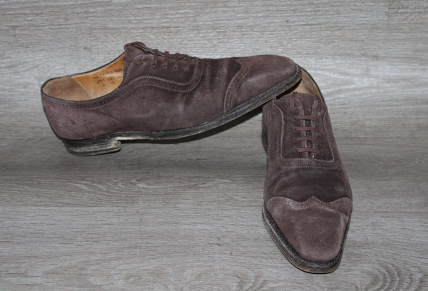 Bowen Chaussure Richelieu Daim Marron – Taille 43 – Occasion Made in England - julfripes