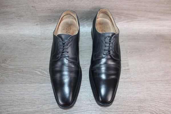 Bowen Derby Haut de Gamme Cuir Noir – Taille 40 – Occasion Bon état Made in England - julfripes