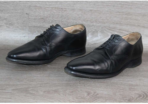 Bowen Derby Haut de Gamme Cuir Noir – Taille 40 – Occasion Bon état Made in England - julfripes