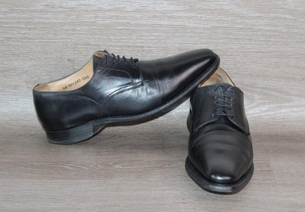 Bowen Derby Haut de Gamme Cuir Noir – Taille 40 – Occasion Bon état Made in England - julfripes