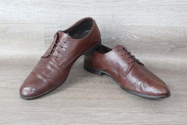 Calvin Klein Chaussure Derby Cuir Marron – Taille 42 – Occasion Bon état - julfripes