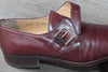 Chaussure à Boucles Cuir Bordeaux Manfield - Taille 41 – Occasion Très Bon état Made in Italy - julfripes