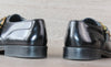 Chaussure à Boucles Vintage Cuir Noir Myrys - Taille 41 – Occasion Très Bon état Made in France - julfripes