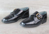 Chaussure à Boucles Vintage Cuir Noir Myrys - Taille 41 – Occasion Très Bon état Made in France - julfripes