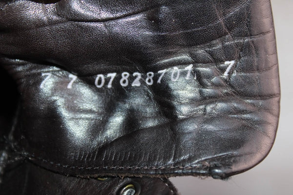 Chaussure de Luxe Cuir Noir Heschung - Taille 41,5 Eu – Occasion Bon état Made in France - julfripes