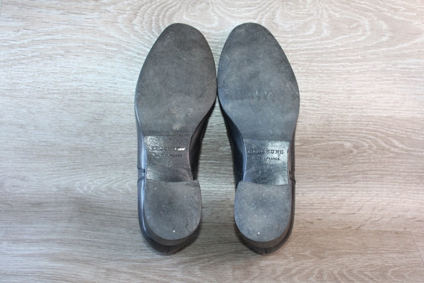 Chaussure de Luxe Cuir Noir Heschung - Taille 41,5 Eu – Occasion Bon état Made in France - julfripes