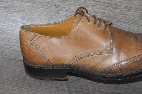 Chaussure Derby Cuir Marron Heyraud – Taille 41 – Occasion très bon état Made in Italy - julfripes