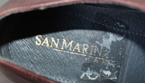 Chaussure Derby Cuir Marron San Marina – Taille 40 – Occasion très bon état Made in Portugal - julfripes