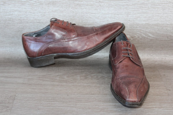 Chaussure Derby Cuir Marron San Marina – Taille 40 – Occasion très bon état Made in Portugal - julfripes