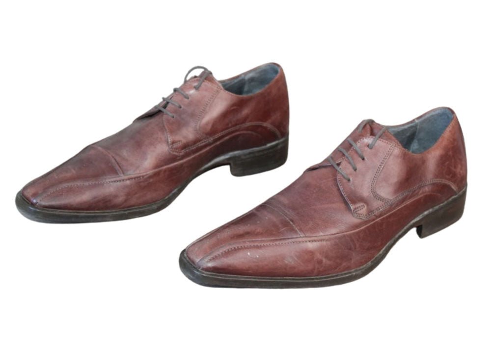 Chaussure Derby Cuir Marron San Marina – Taille 40 – Occasion très bon état Made in Portugal - julfripes