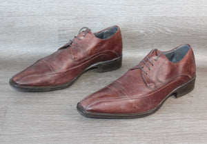 Chaussure Derby Cuir Marron San Marina – Taille 40 – Occasion très bon état Made in Portugal - julfripes