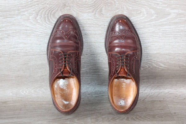 Chaussure Derby Cuir Marron Sheldon – Taille 40 – Occasion très bon état Made in England - julfripes