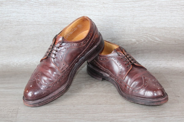 Chaussure Derby Cuir Marron Sheldon – Taille 40 – Occasion très bon état Made in England - julfripes