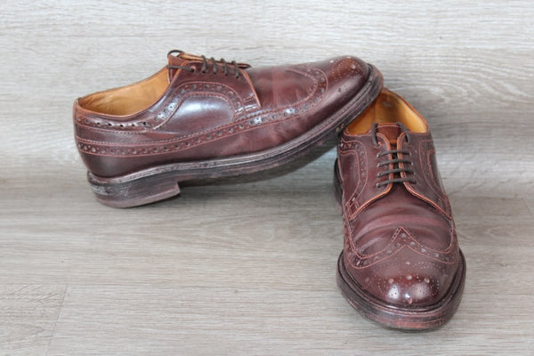 Chaussure Derby Cuir Marron Sheldon – Taille 40 – Occasion très bon état Made in England - julfripes