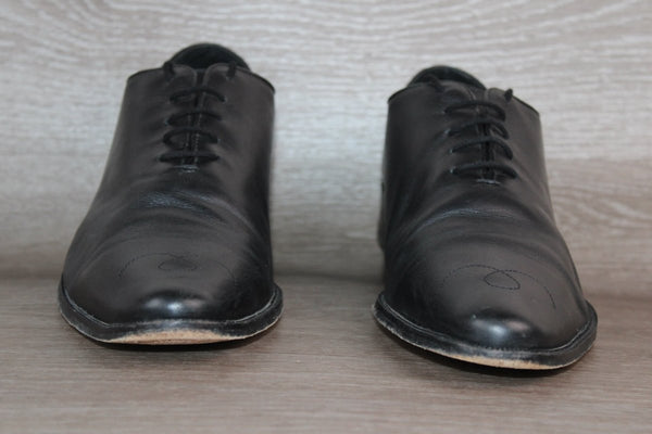 Chaussure Richelieu Cuir Griffe Noire – Taille 45 – Occasion très bon état - julfripes