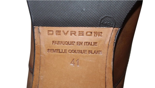 Chaussure Richelieu Cuir Marron Devred – Taille 41 – Occasion très bon état made in Italy - julfripes
